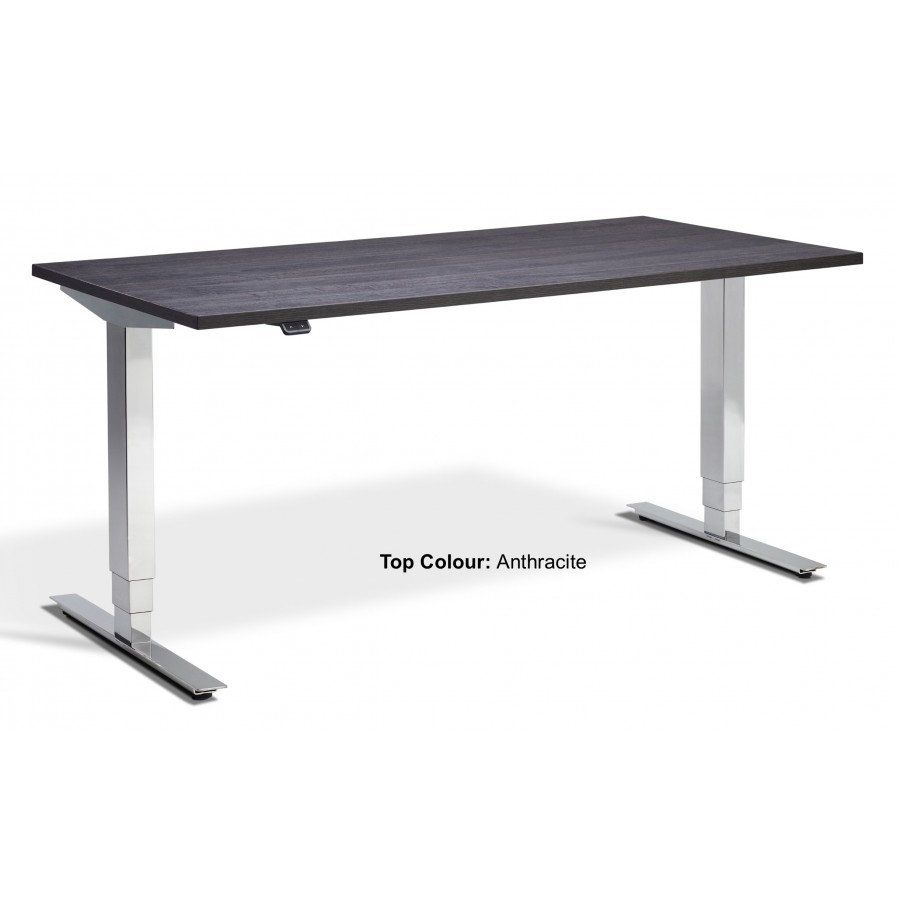 Cromo Dual Motor Chrome Height Adjustable Desk